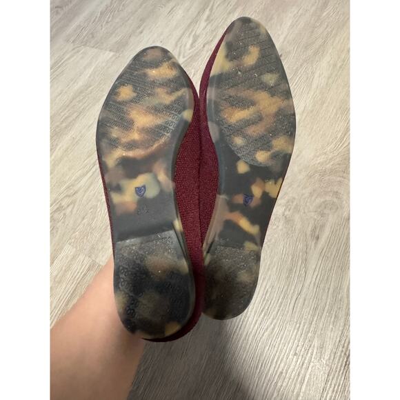 Rothy's The Almond Demi Mule in Black Cherry Clog Slip-on Shoe Size W8.5 - Picture 3 of 5